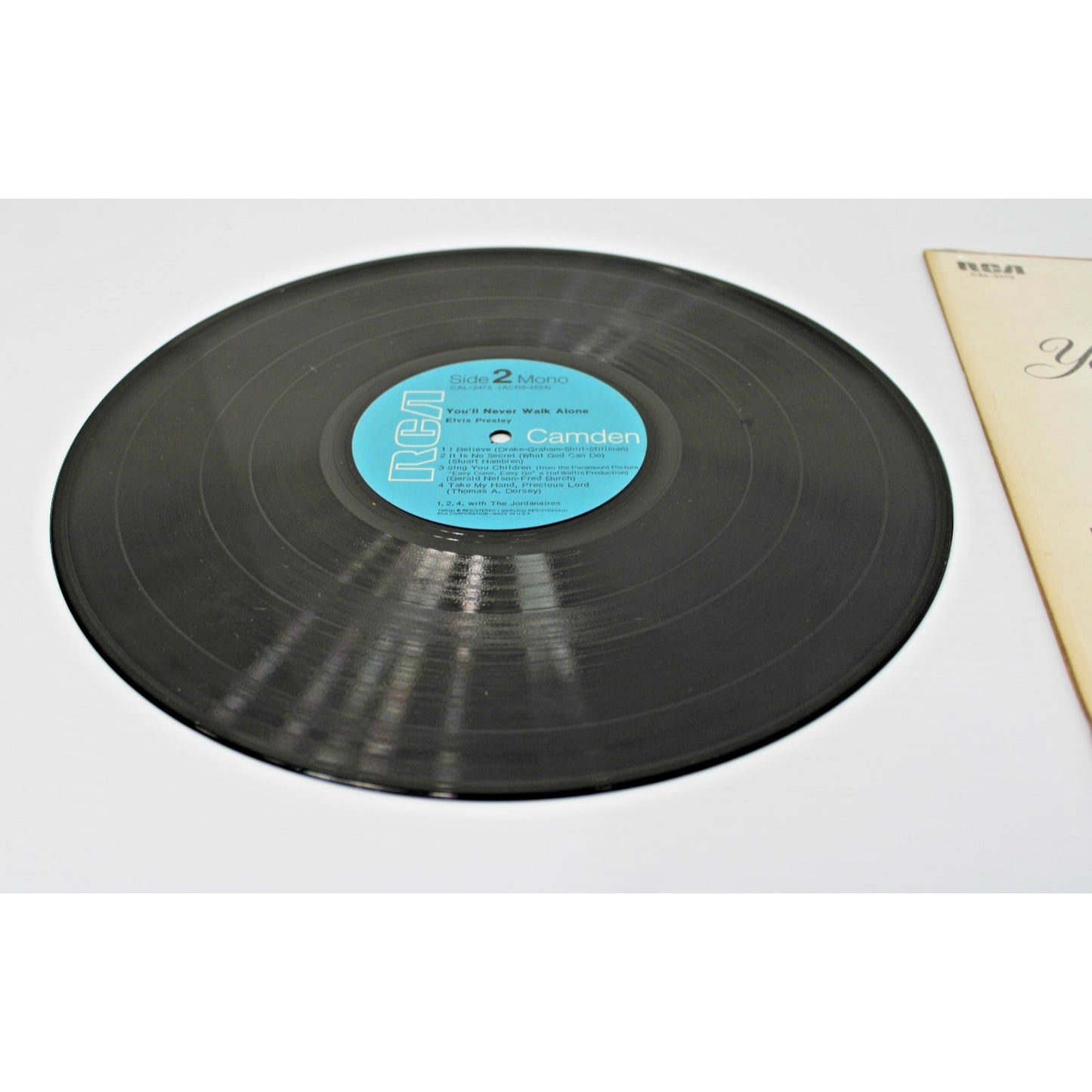 Elvis Presley- You’ll Never Walk Alone, CAL-2472 RCA Camden Mono Dynaflex VG+