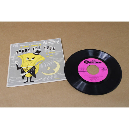 VTG Children's 45 "Further Adventure of Tubby the Tuba" RCA Camden 1950s
