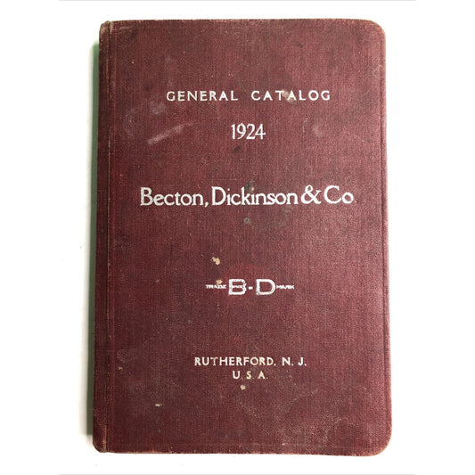 Vintage 1924 MEDICAL SUPPLY CATALOGUE Veterinary Medicine Pharmaceutical Dental