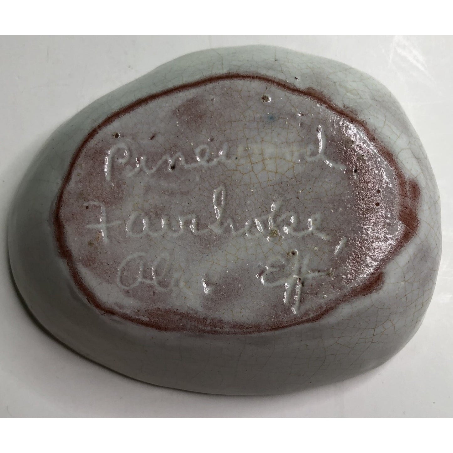Rare Vintage Pinewood Pottery ASHTRAY TRINKET TRAY By EDITH HARWELL Fairhope AL