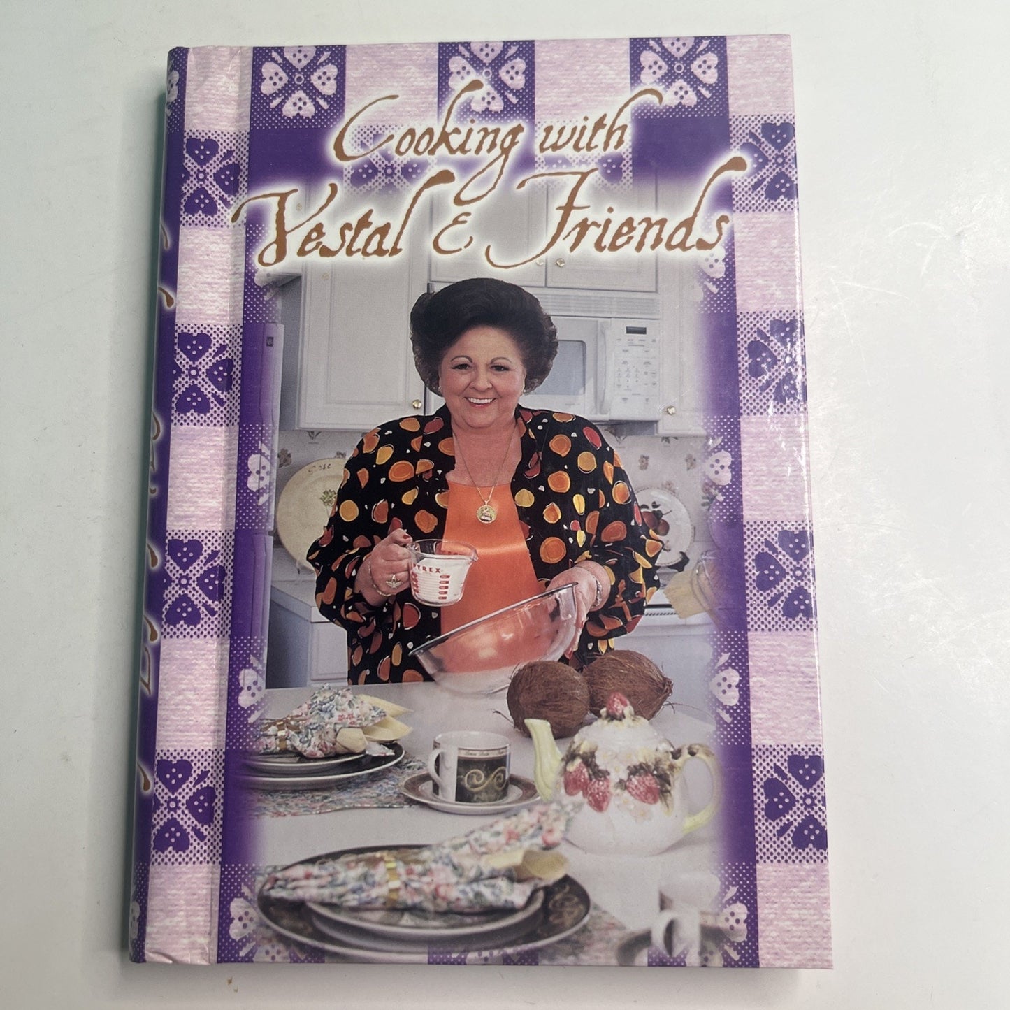 1999 Cooking with Vestal & Friends Cookbook Celebrity Recipes Spiral Bound