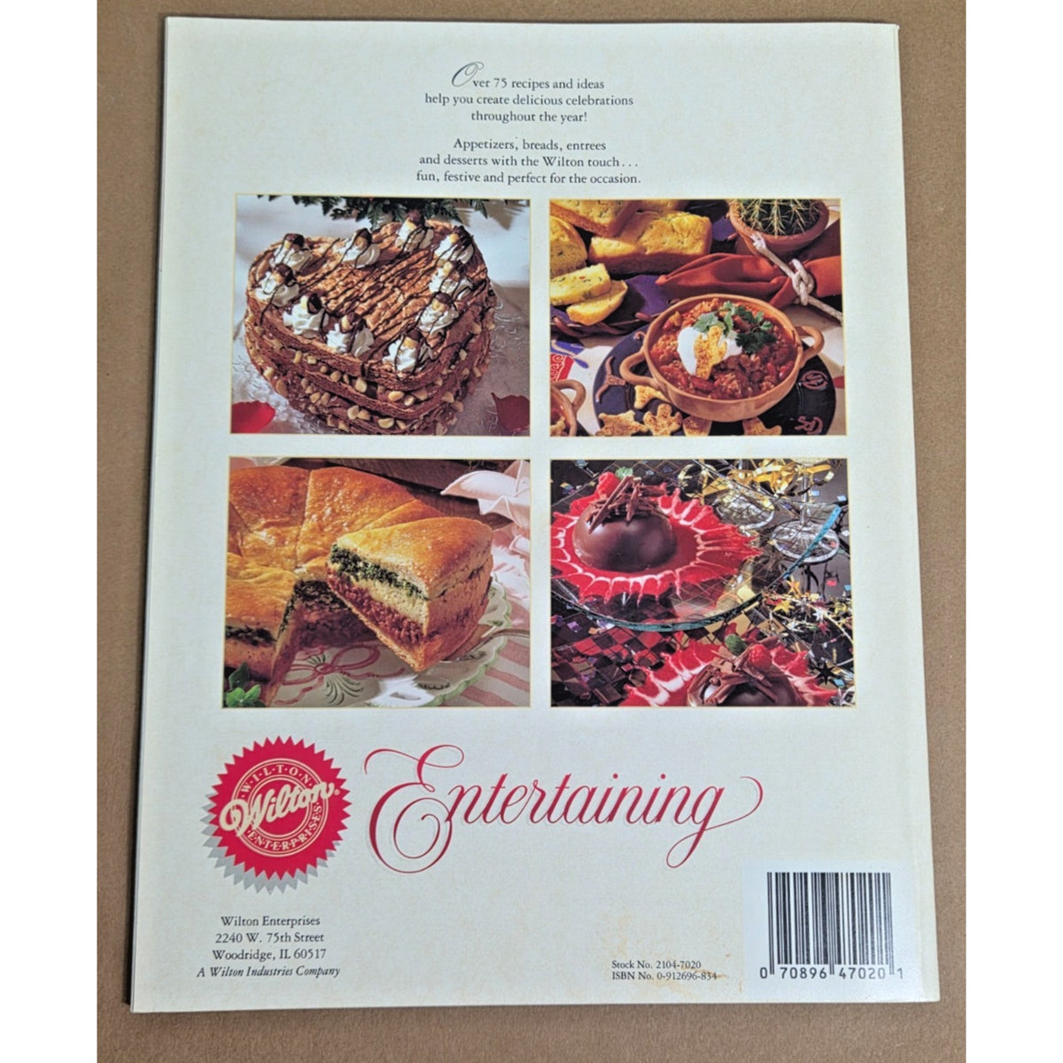 Vintage 1993 Wilton Entertaining Cookbook Appetizers to Desserts 90s Retro Guide