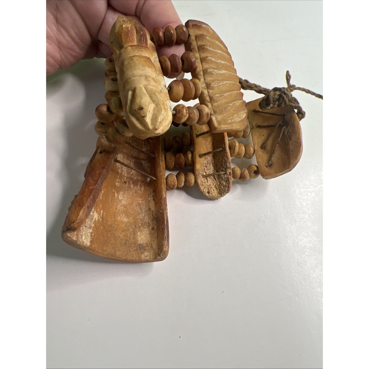 Vintage Handcarved Artisan Crafted Bracelet Natural Material