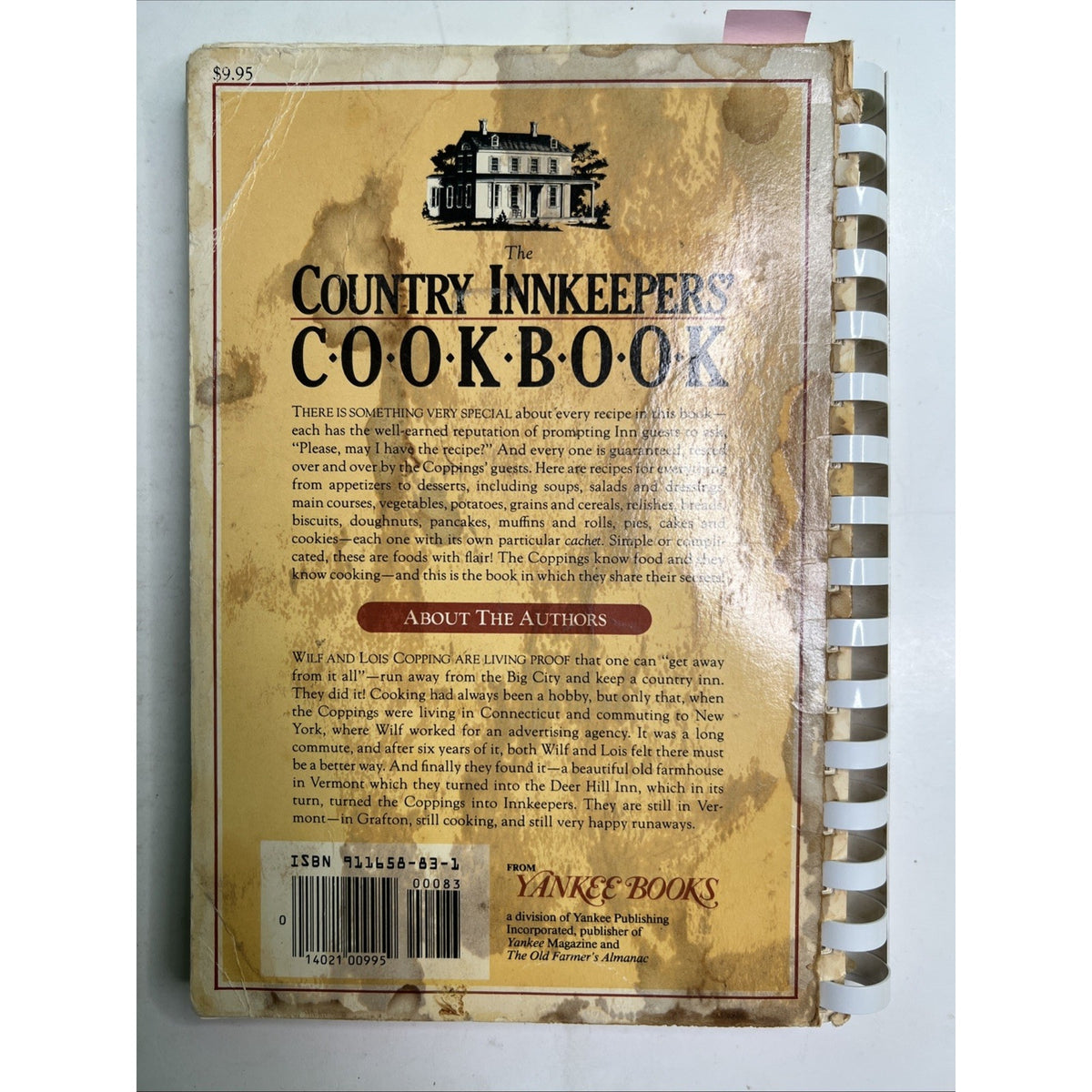 Country Innkeepers Cookbook Wilf & Lois Copping Vermont 1978/1984 Recipes 225+