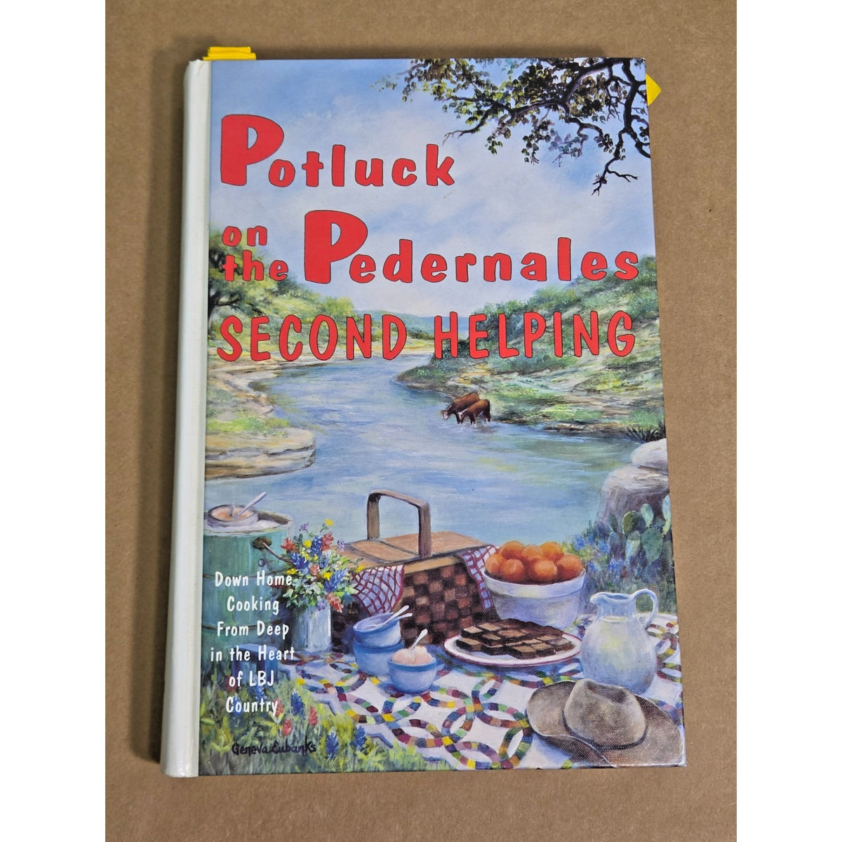 Vintage 1993 Potluck on the Pedernales Second Helping Cookbook Texas 1st Edition