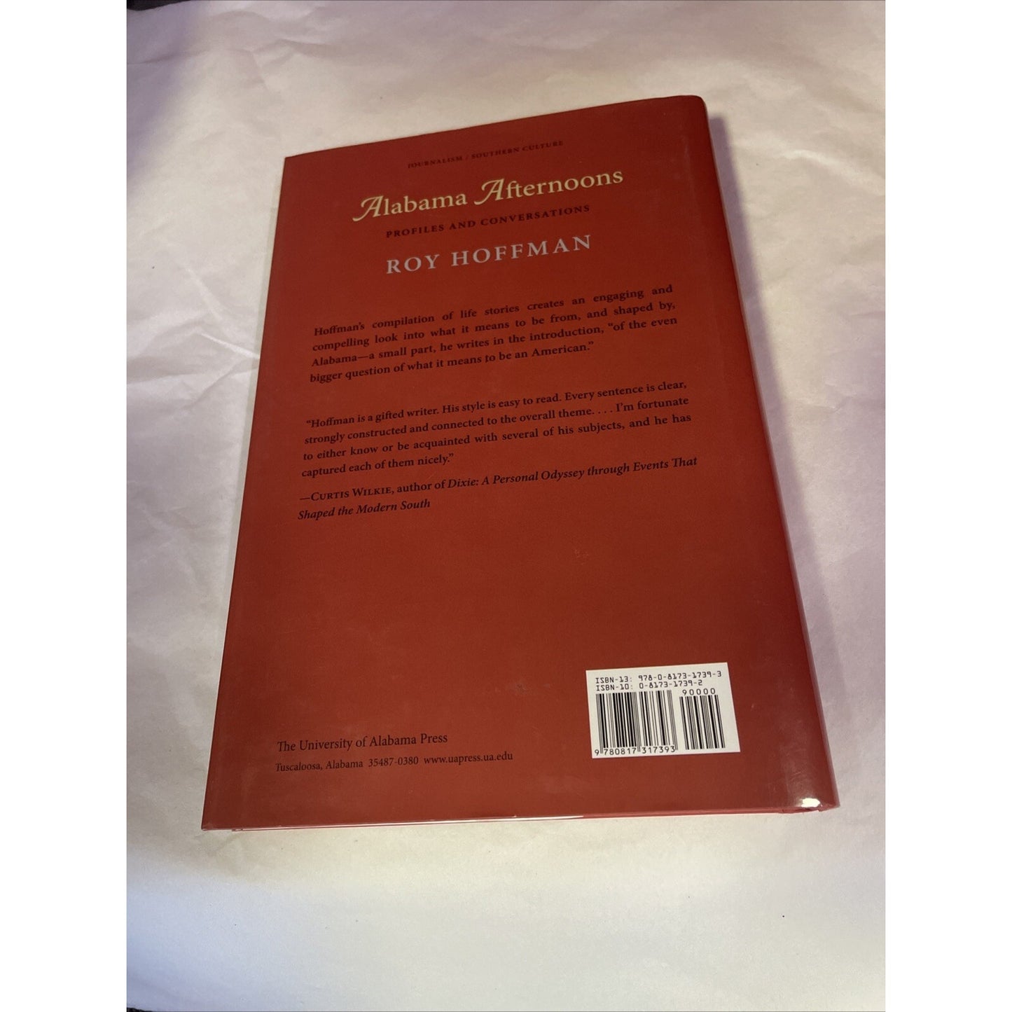 Alabama Afternoons: Profiles and Conversations By Roy Hoffman (Hardcover, 2011)