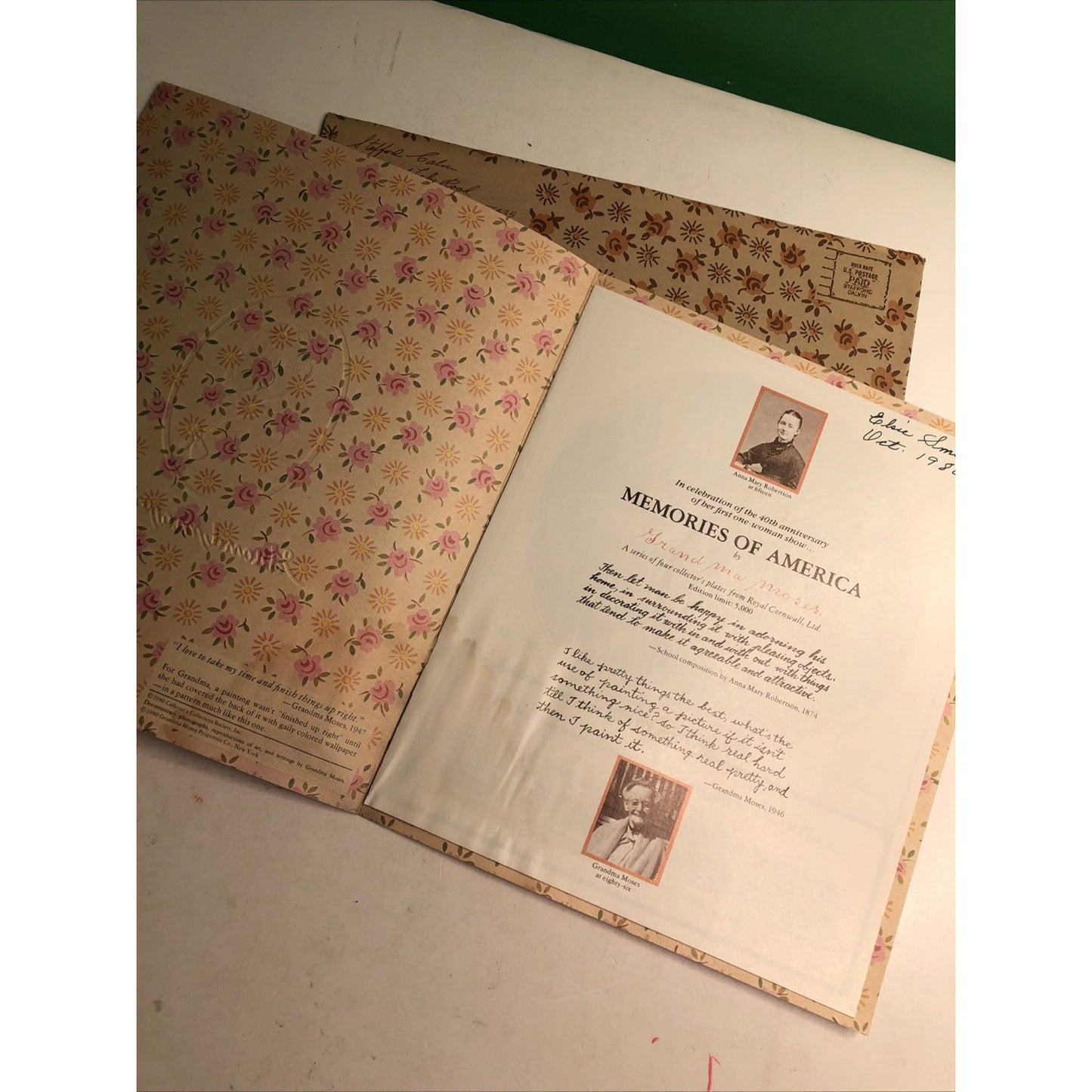 Grandma Moses Memories of America Plate Collection Ad Booklet 1980