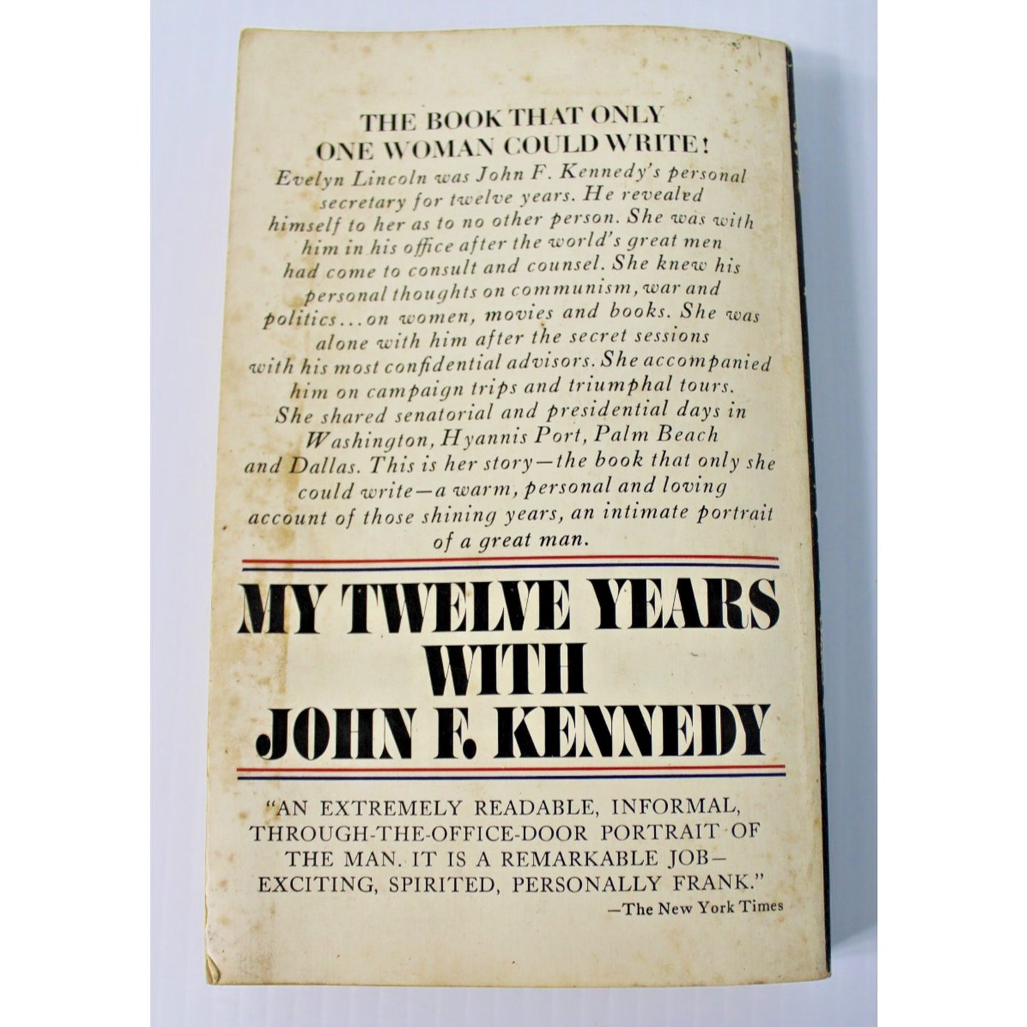 John F. Kennedy 3 Books + DVD: Uncommon Wisdom, Complete Biography, My 12 Years