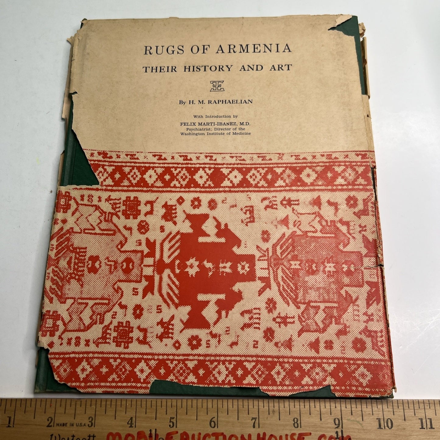 Rugs Of Armenia Their History and Art by H. M. Raphaelian 1st ed. 1960 HC DJ