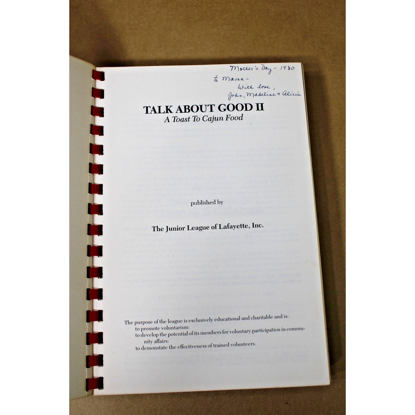Talk About Good II Cookbook A Toast To Cajun Food Junior League Lafayette LA