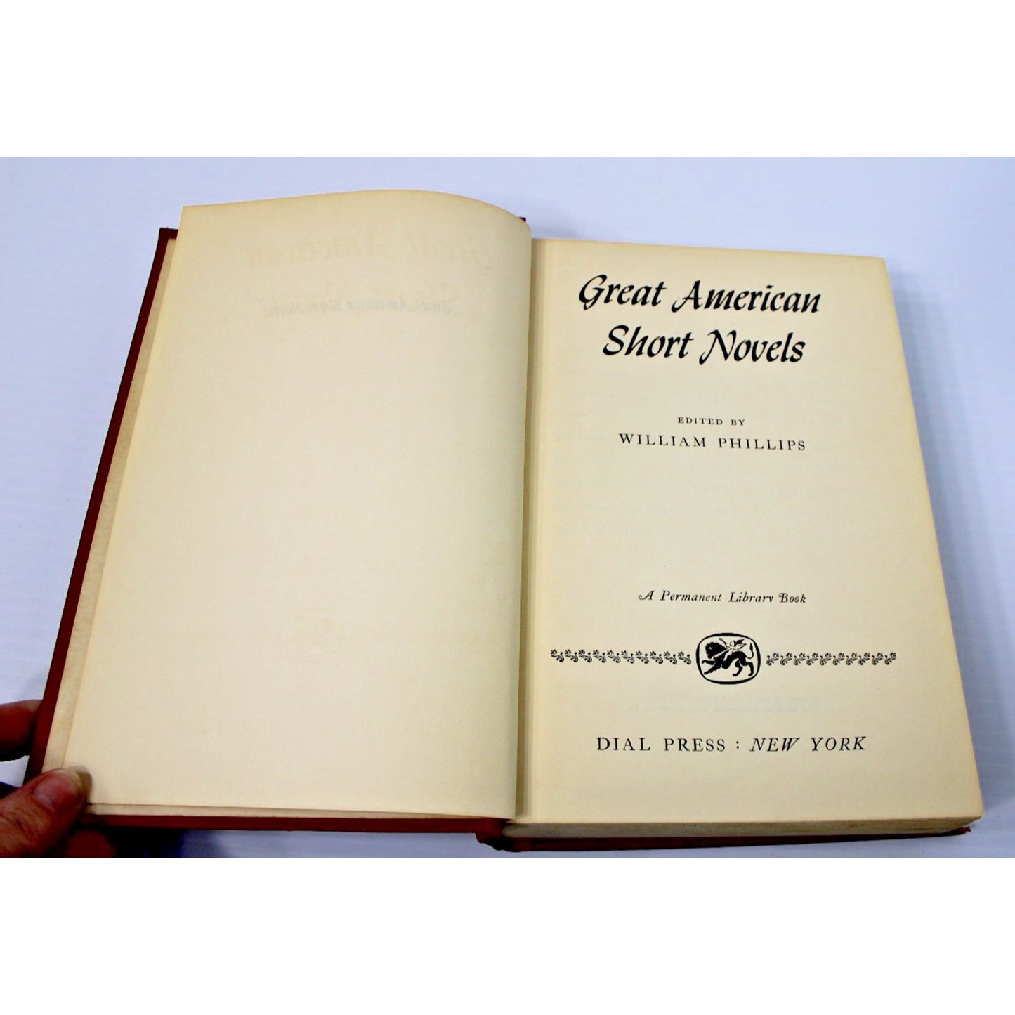 Great American Short Novels- Dial Permanent Library Book, 1946, 7th Printing