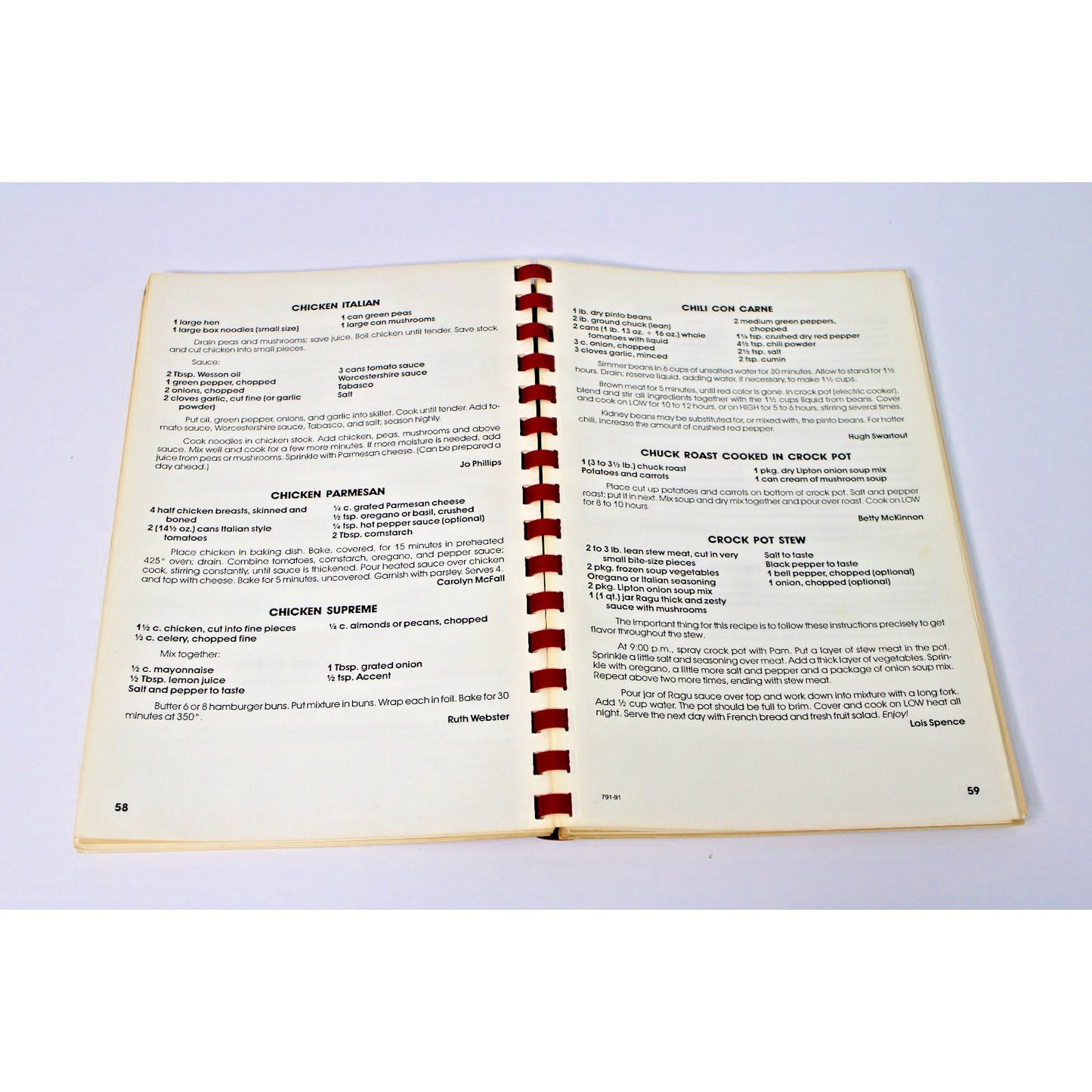 1992 Mobile Infirmary Auxialiary Cookbook, Regional Alabama Recipes