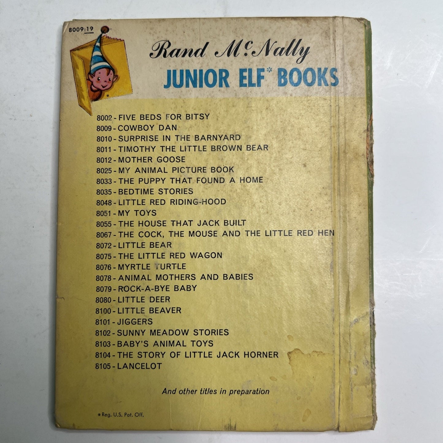 COWBOY DAN Vintage Children's Junior Elf Book Rand McNally 1951 Rare