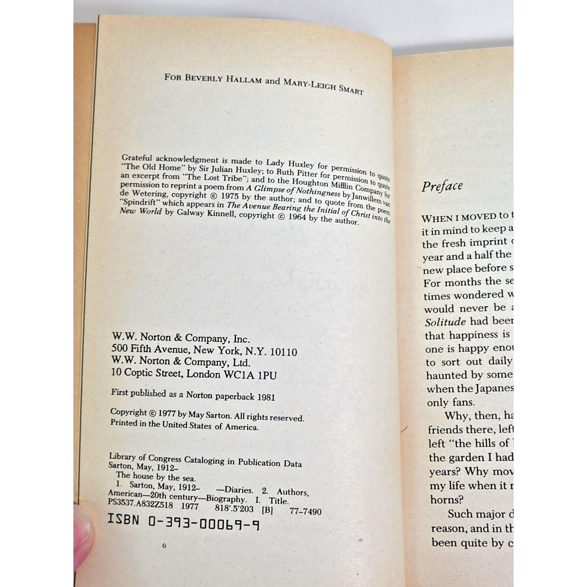 May Sarton Vintage Journal Set Recovering 1st Ed Hardcover + 2 Paperbacks