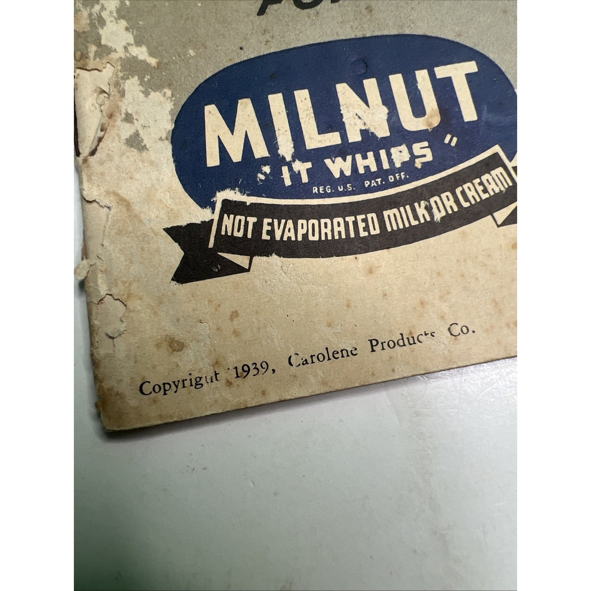 1939 Advertising Booklet 60 New Recipes For MILNUT “It Whips” Milk Substitute