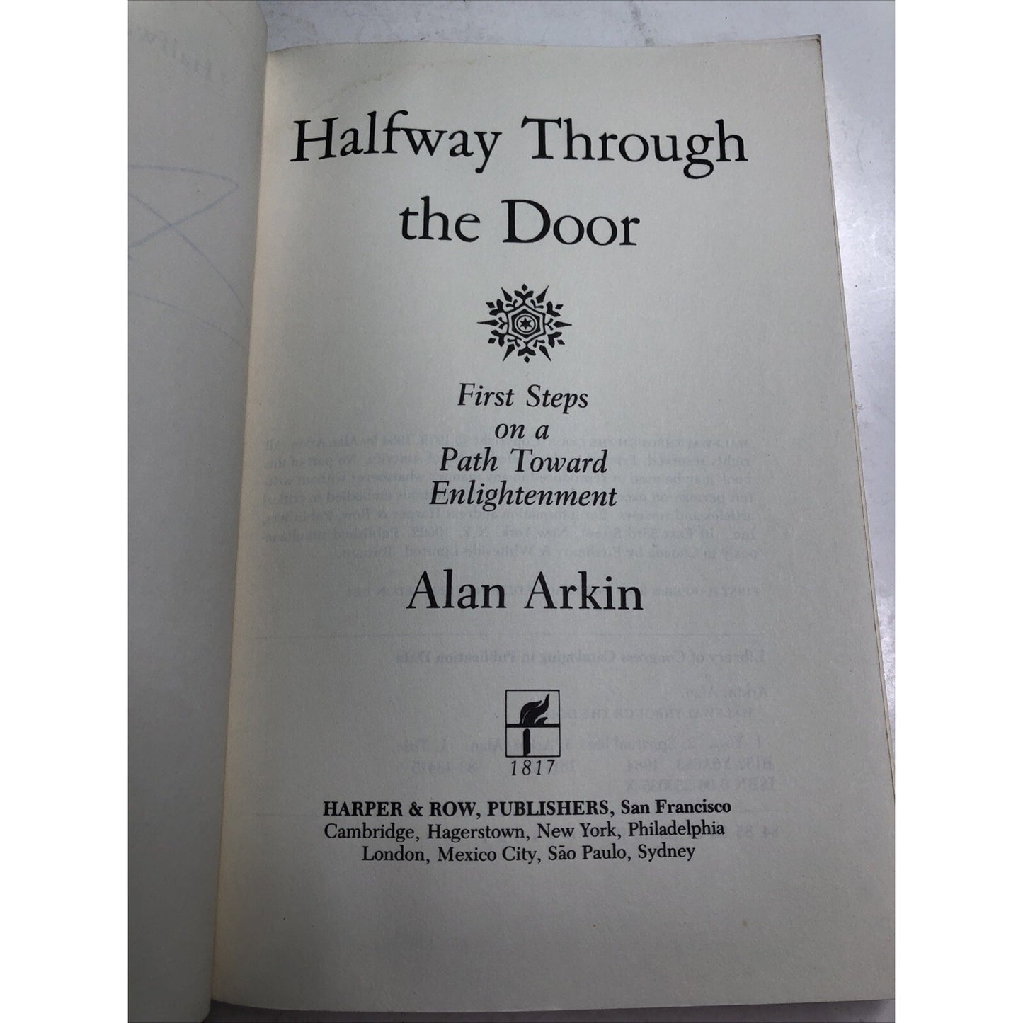 Halfway Through The Door by Alan Arkin 1984 Paperback