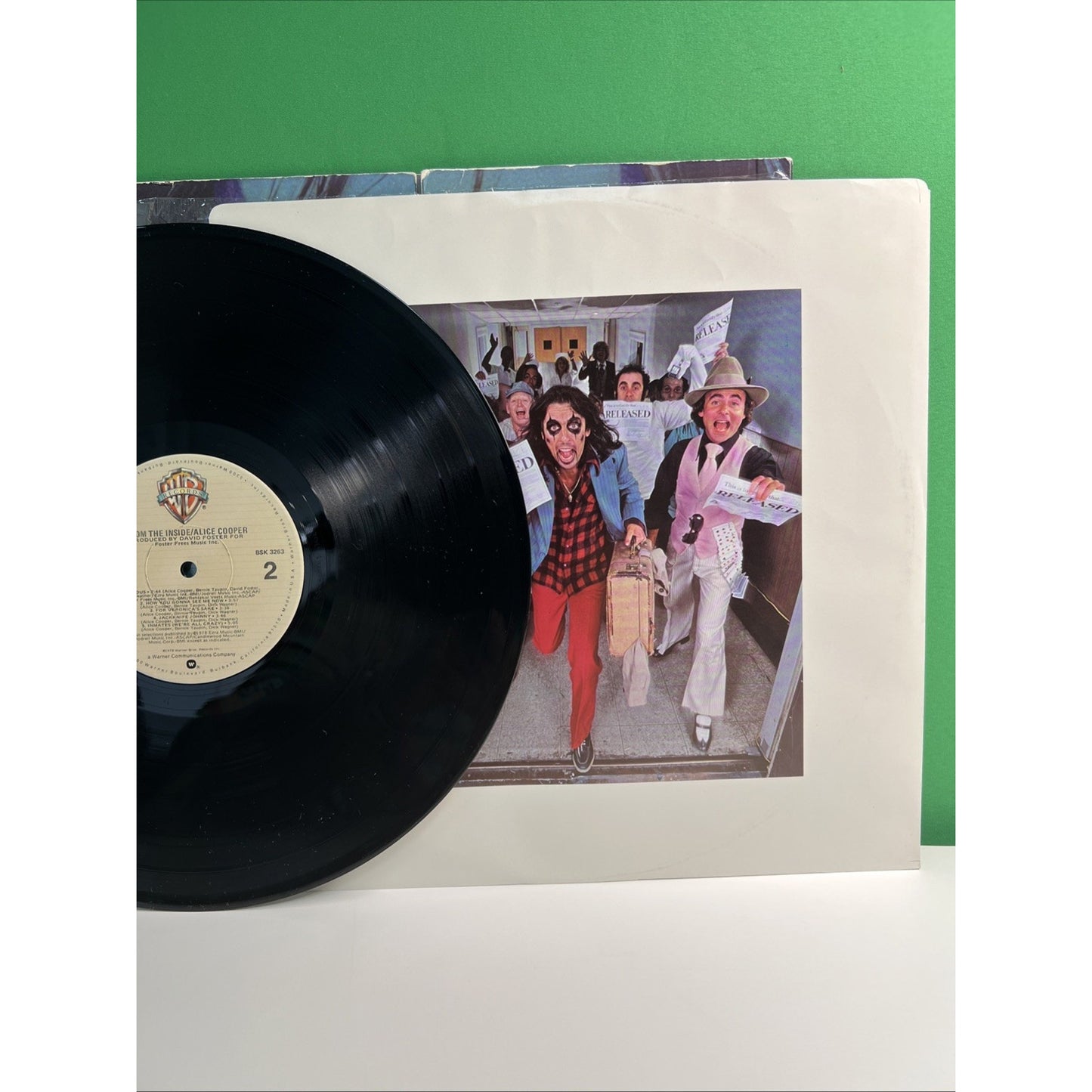 Alice Cooper FROM THE INSIDE Album Record LP Hype Stickers 1978 Warner Bros.