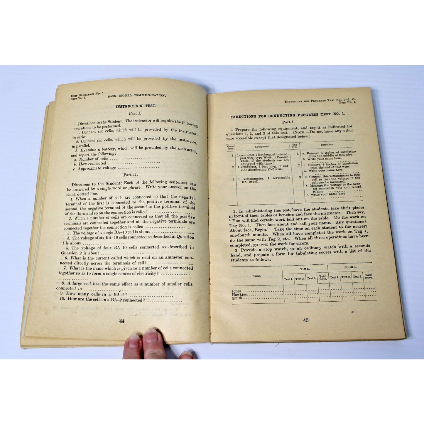 Antique 1923 "Basic Signal Communication" United States Army Manual No. 21