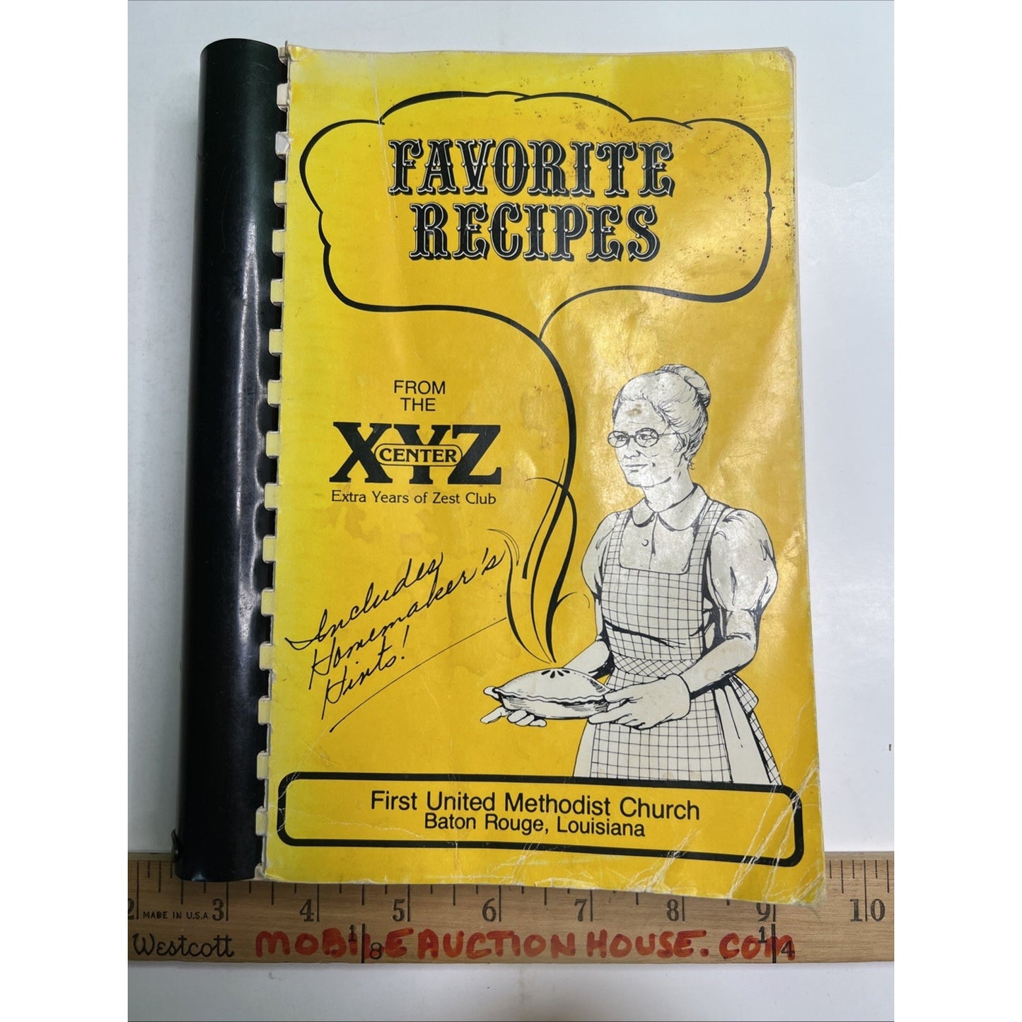 1978 Cookbook XYZ Club First United Methodist Church Baton Rouge Louisiana LA