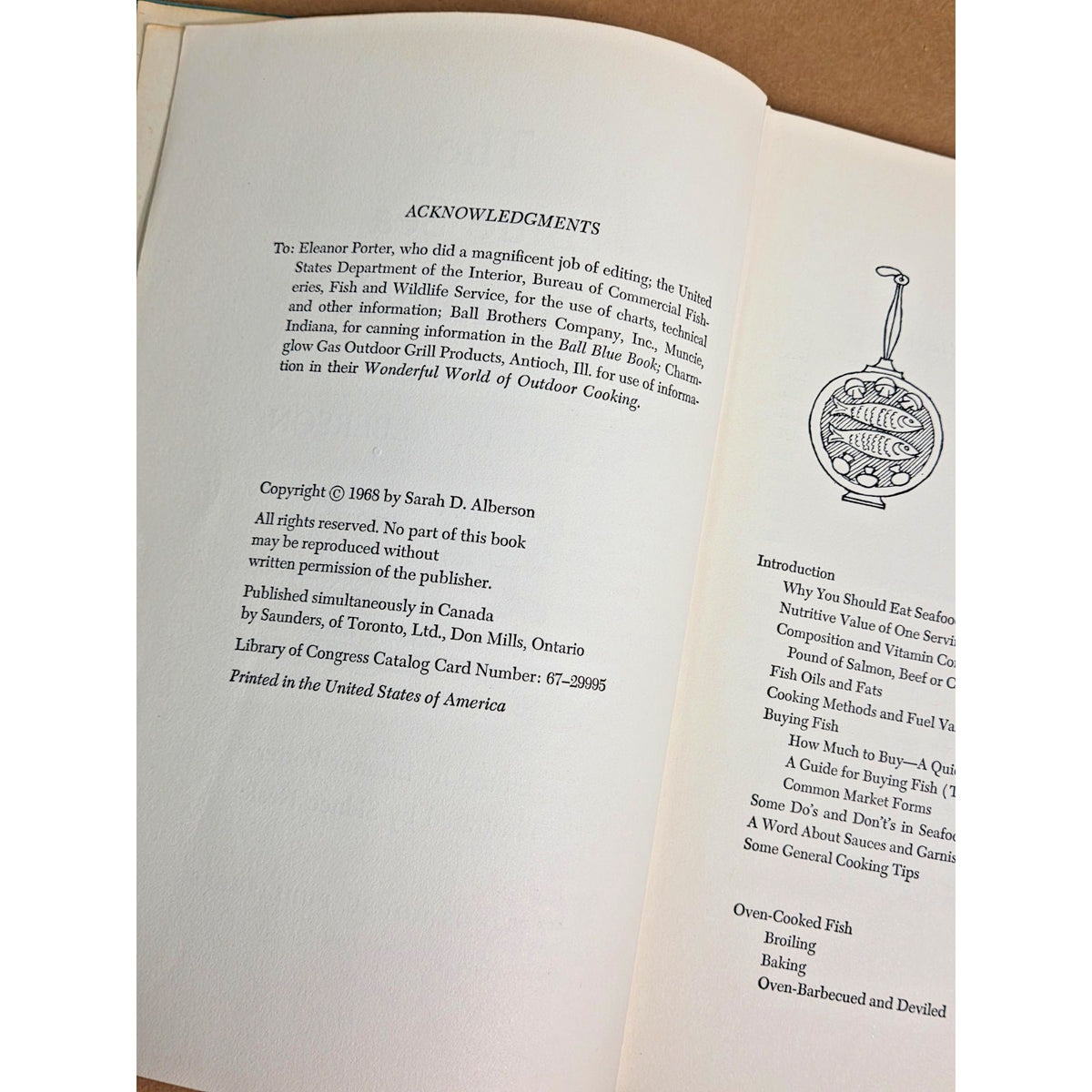 Rare Signed 1968 The Blue Sea Cookbook- Sarah D. Alberson 1st Ed. Enterprise AL