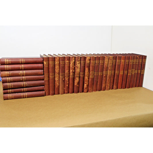 30 Volume "The Works of Charles Dickens" Complete Antique Set, 1900-01 Collier