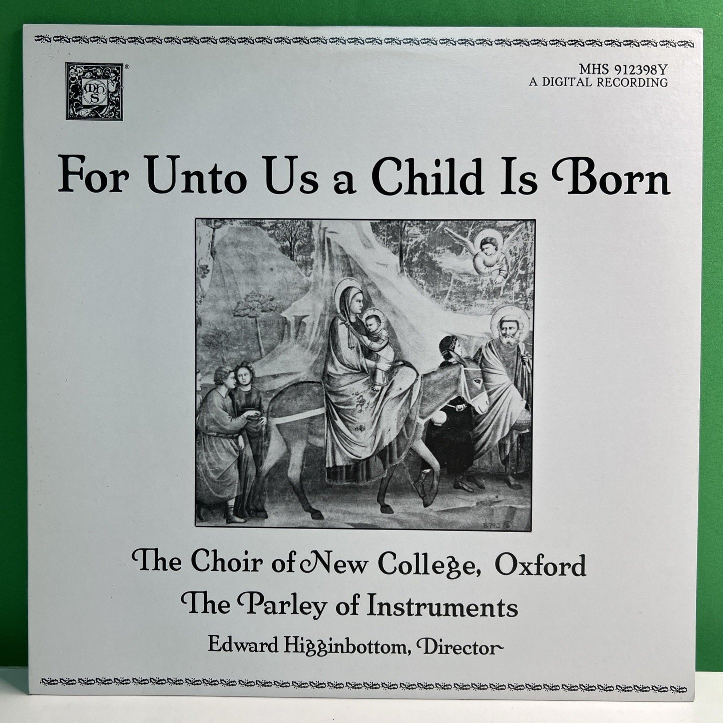 MHS 912398Y For Unto Us A Child Is Born Choir Of New College Oxford 1989 LP