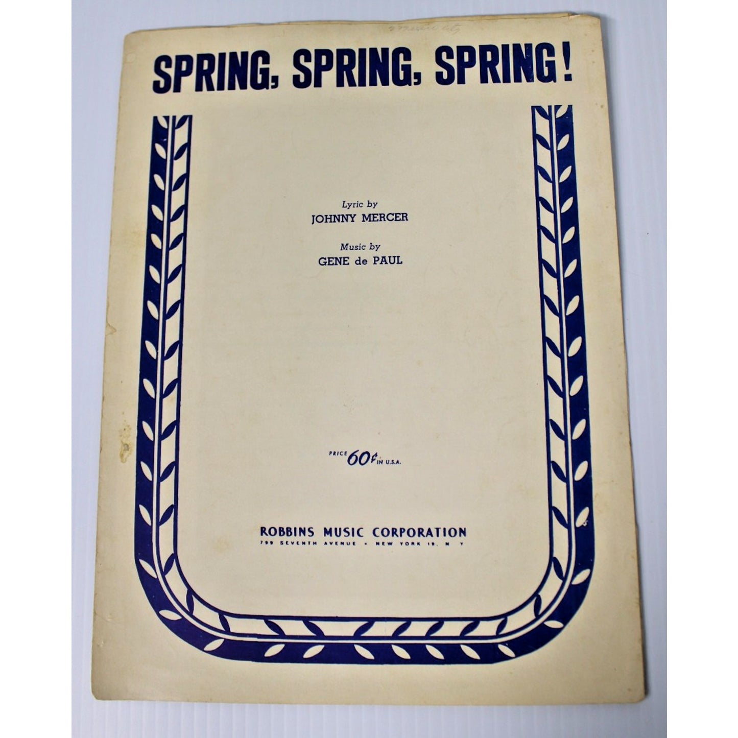 4 Pc. Vintage Sheet Music by Johnny Mercer, Bing Crosby, Andrews Sisters