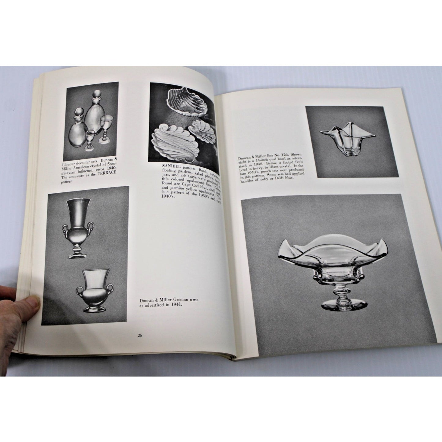 The Book of Duncan Glass- Frances Bones, 1973, Identification Guide, Color Pics
