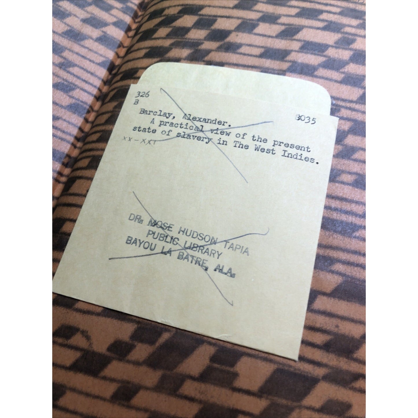 Practical View the Present State of Slavery in the West Indies by Barclay 1969