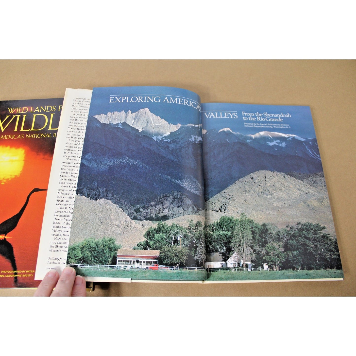 Lot of 3 National Geographic Books: America's Woodlands, Valleys, and Wetlands