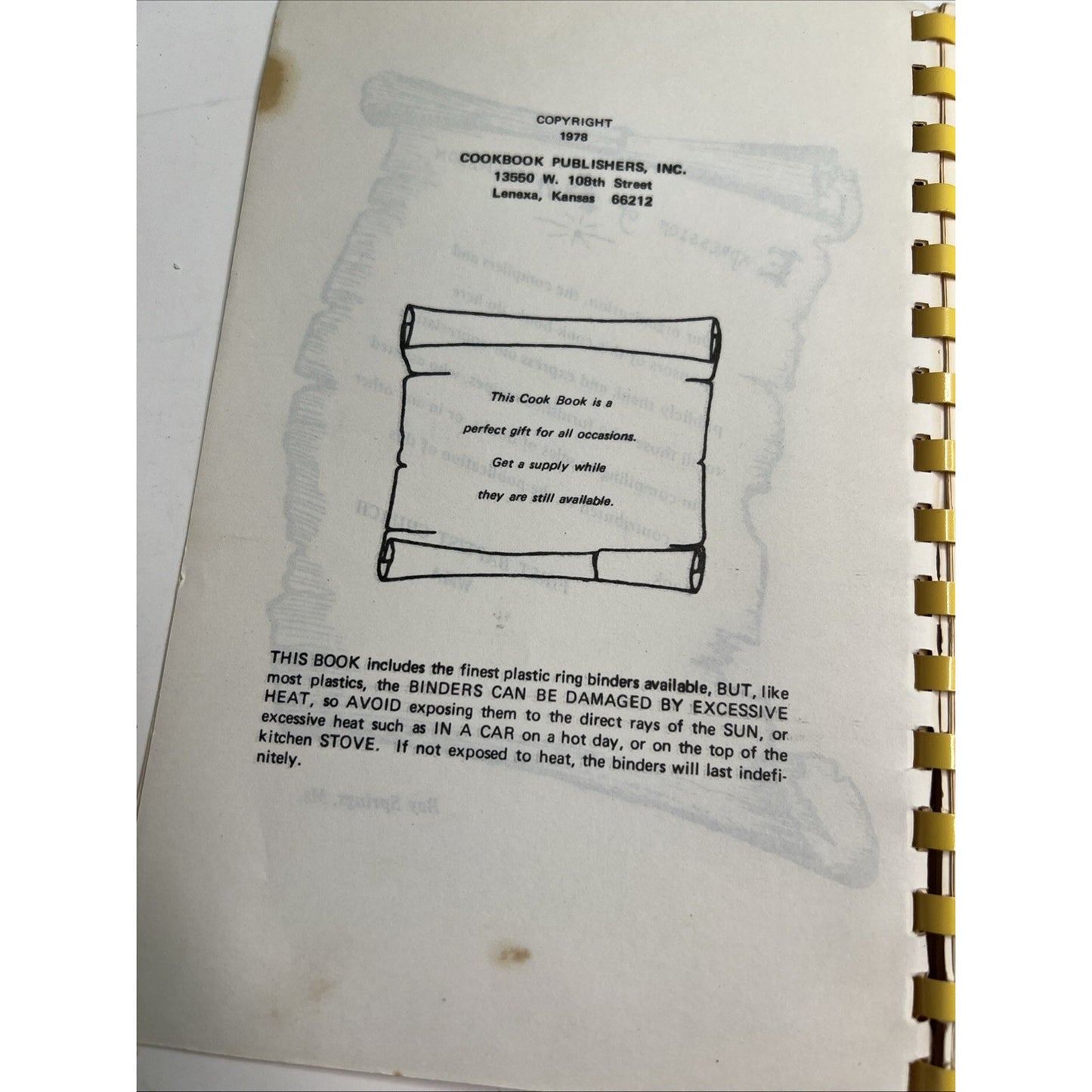 Our Favorite Recipes First Baptist Bay Springs MS 1978 Cookbook Mississippi