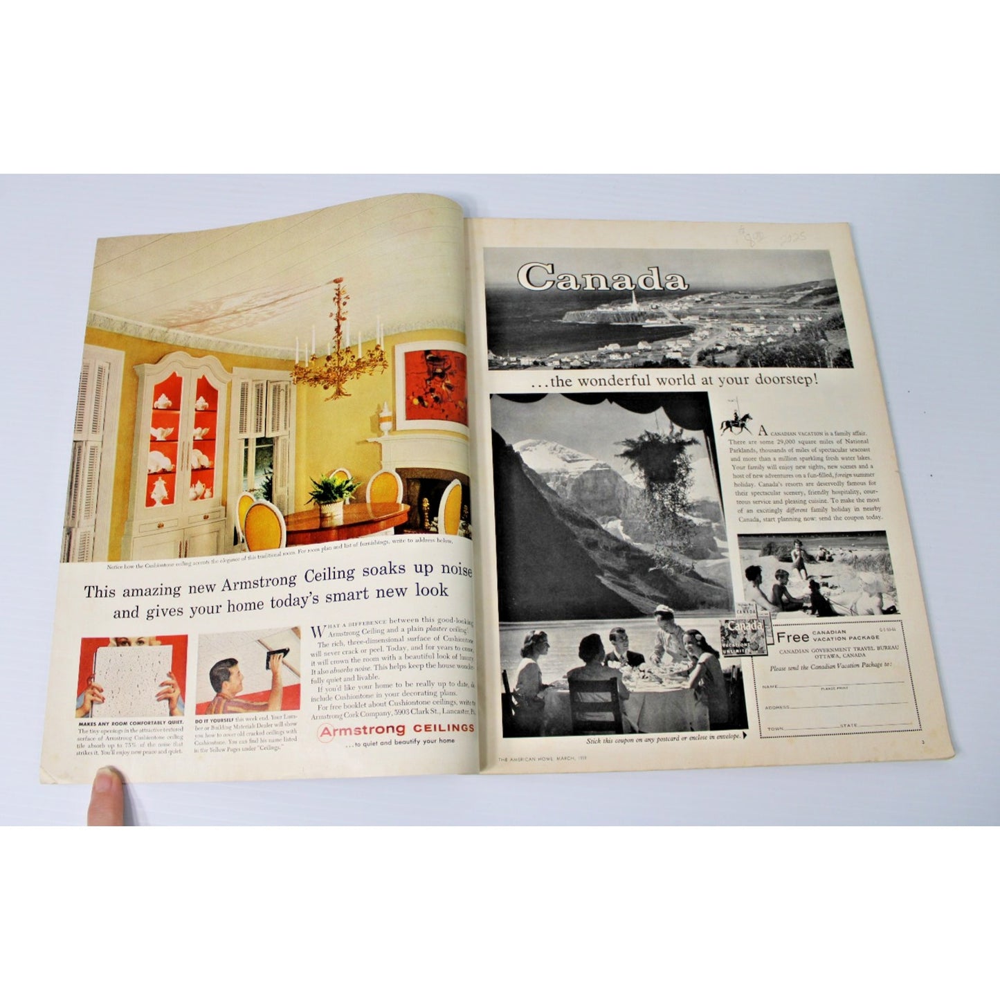 1959 March The American Home Magazine- MCM Decor, Home Design, Recipes, Gardens