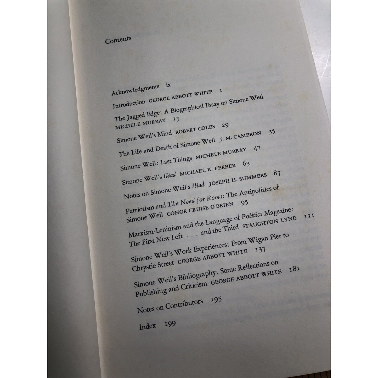 Simone Weil : Interpretations of a Life by George A. White 1981 HC DJ