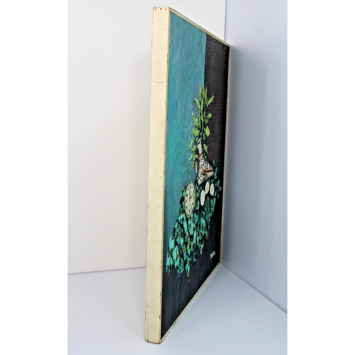 Heavy Impasto Mid-Century Oil on Canvas by New Orleans Artist Ron Reddick 29x23