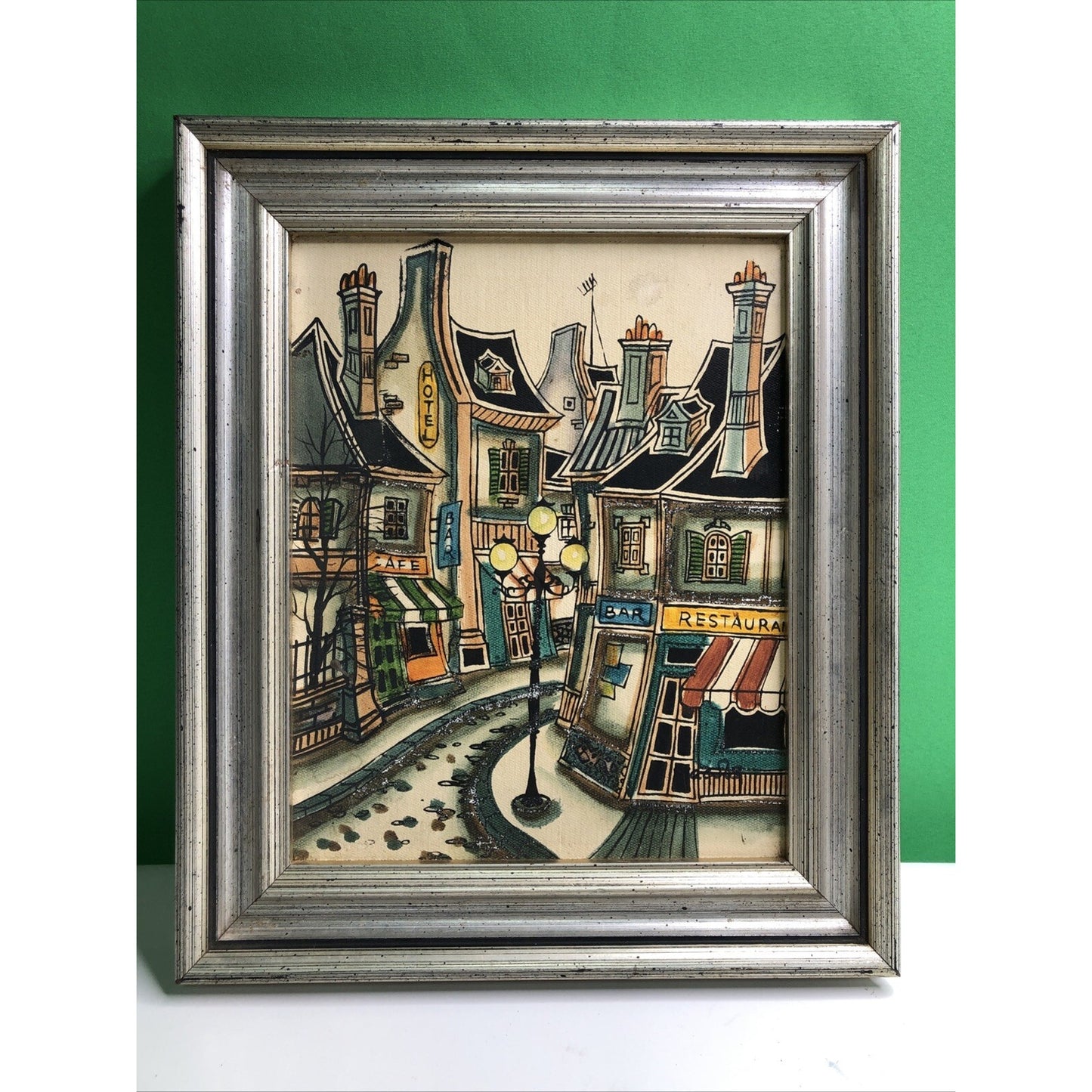FRAMED Acrylic On Board PARIS PARISIAN FRENCH CITYSCAPE SIGNED