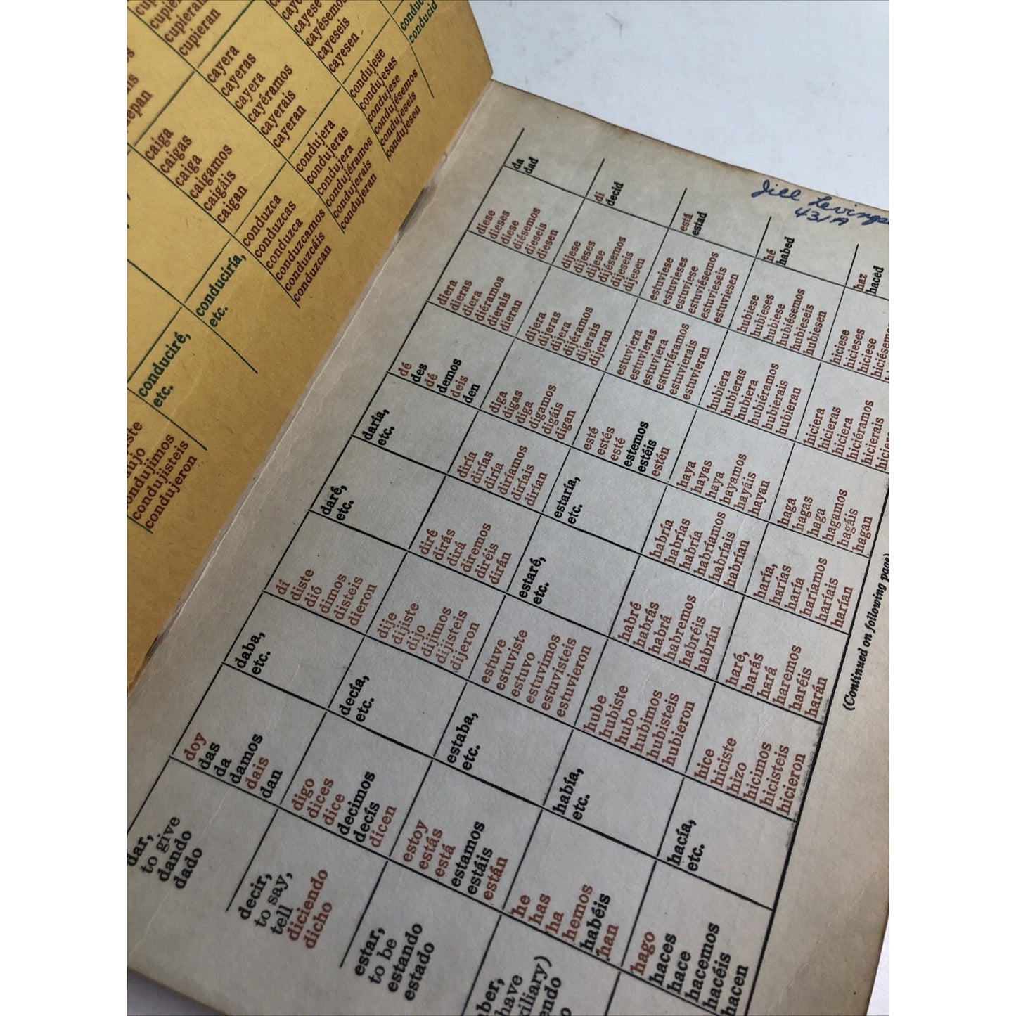 1949 Repasemos Spanish Two Years by Amateau & Cabat Textbook Republic Book Co.