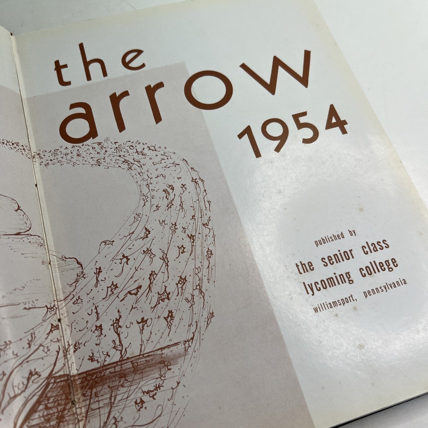 1954 THE ARROW Lycoming College Yearbook — Williamsport, Pennsylvania