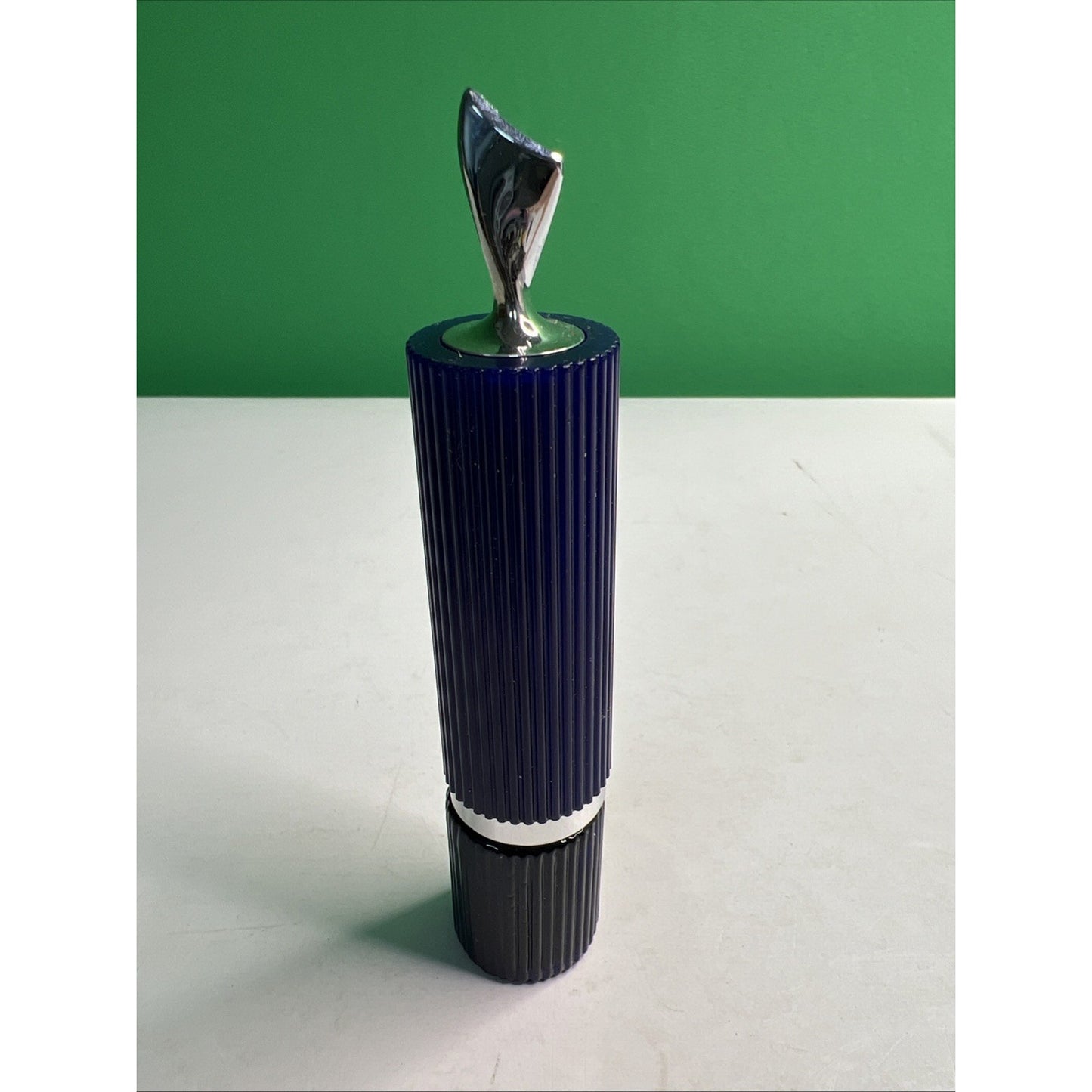 Vintage 1970's Avon Moonwind Perfume Rollette Navy Blue Bottle .33 oz Full