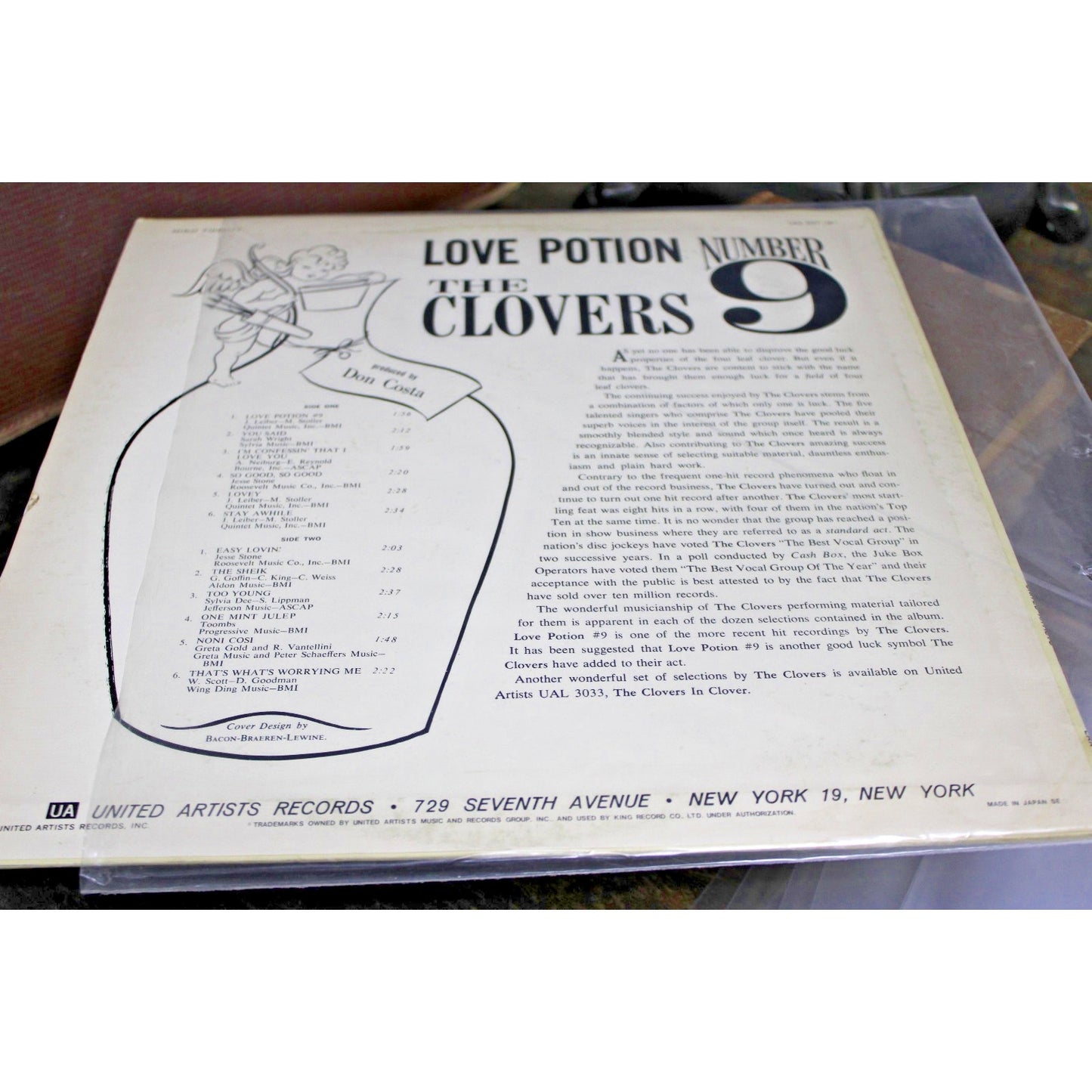 1960 Vintage Album- The Clovers "Love Potion Number 9"