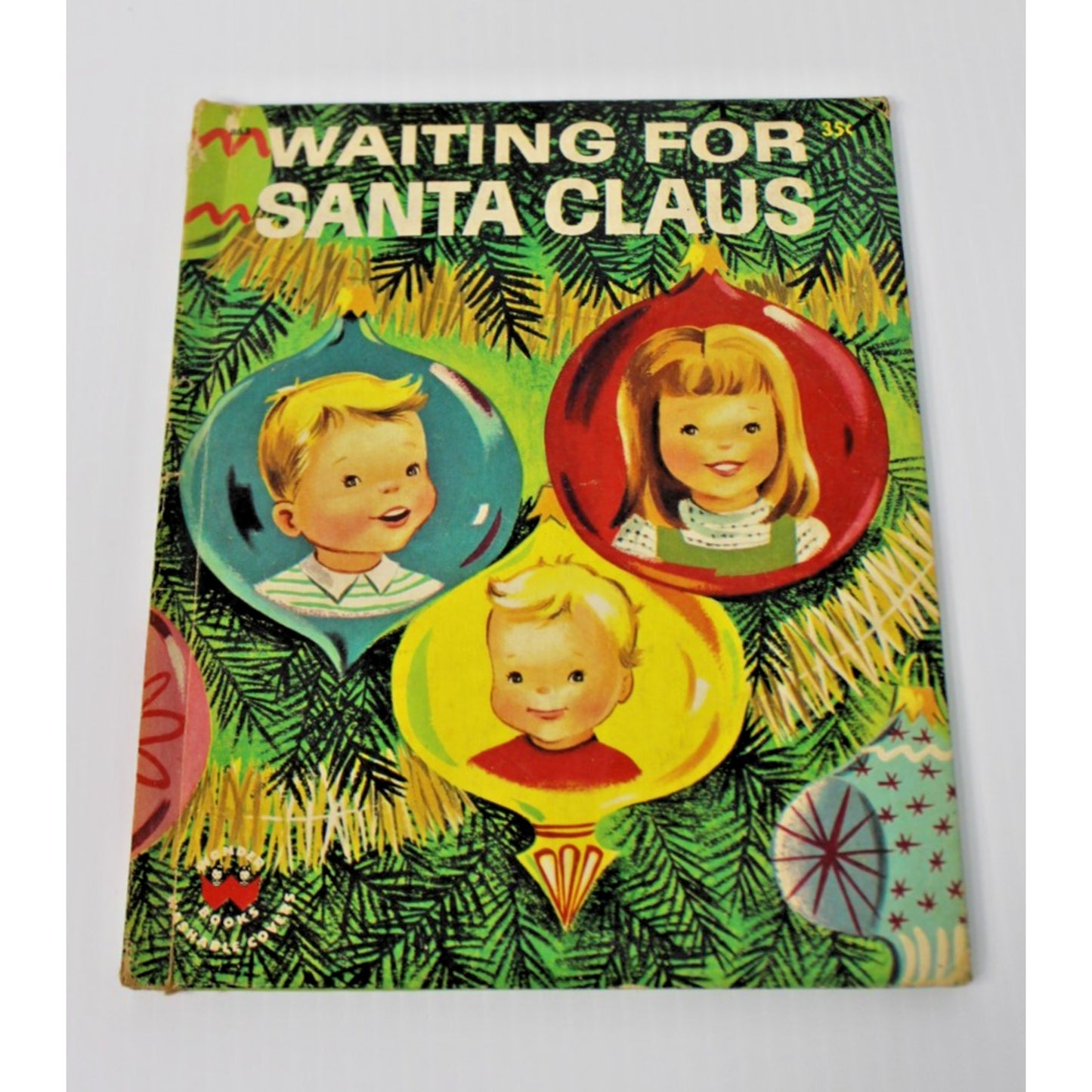 1952 Waiting for Santa Claus- Marcia Martin, 1st Edition Wonder Book, Christmas