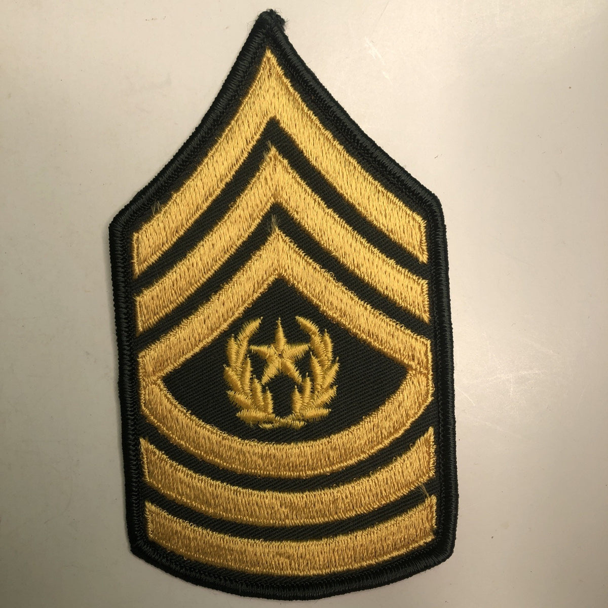 US Army Command Sergeant Major CSM Rank Insignia Embroidered Patch
