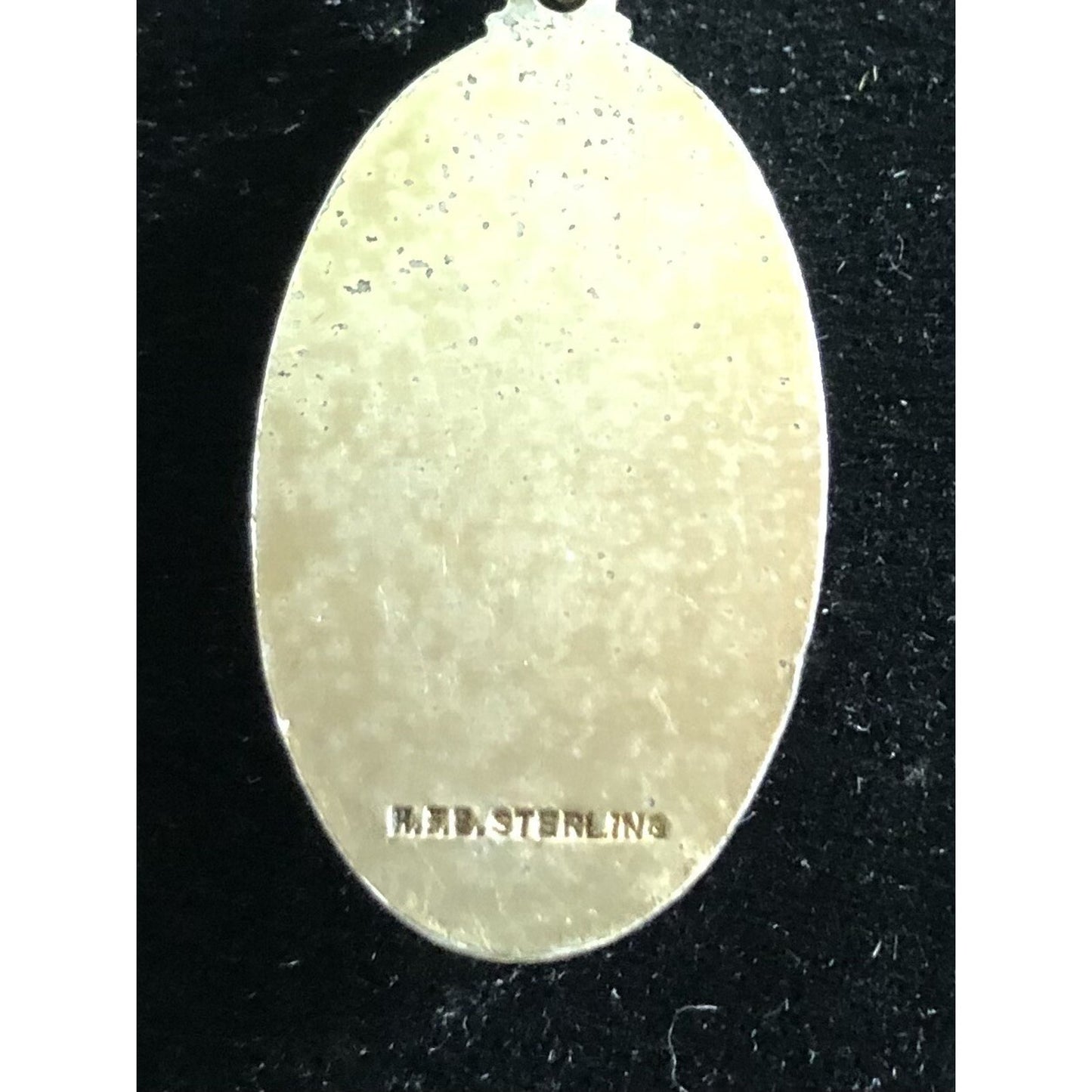 Antique Harry F. Barrows Sterling St. Christopher Medal Pendant Charm