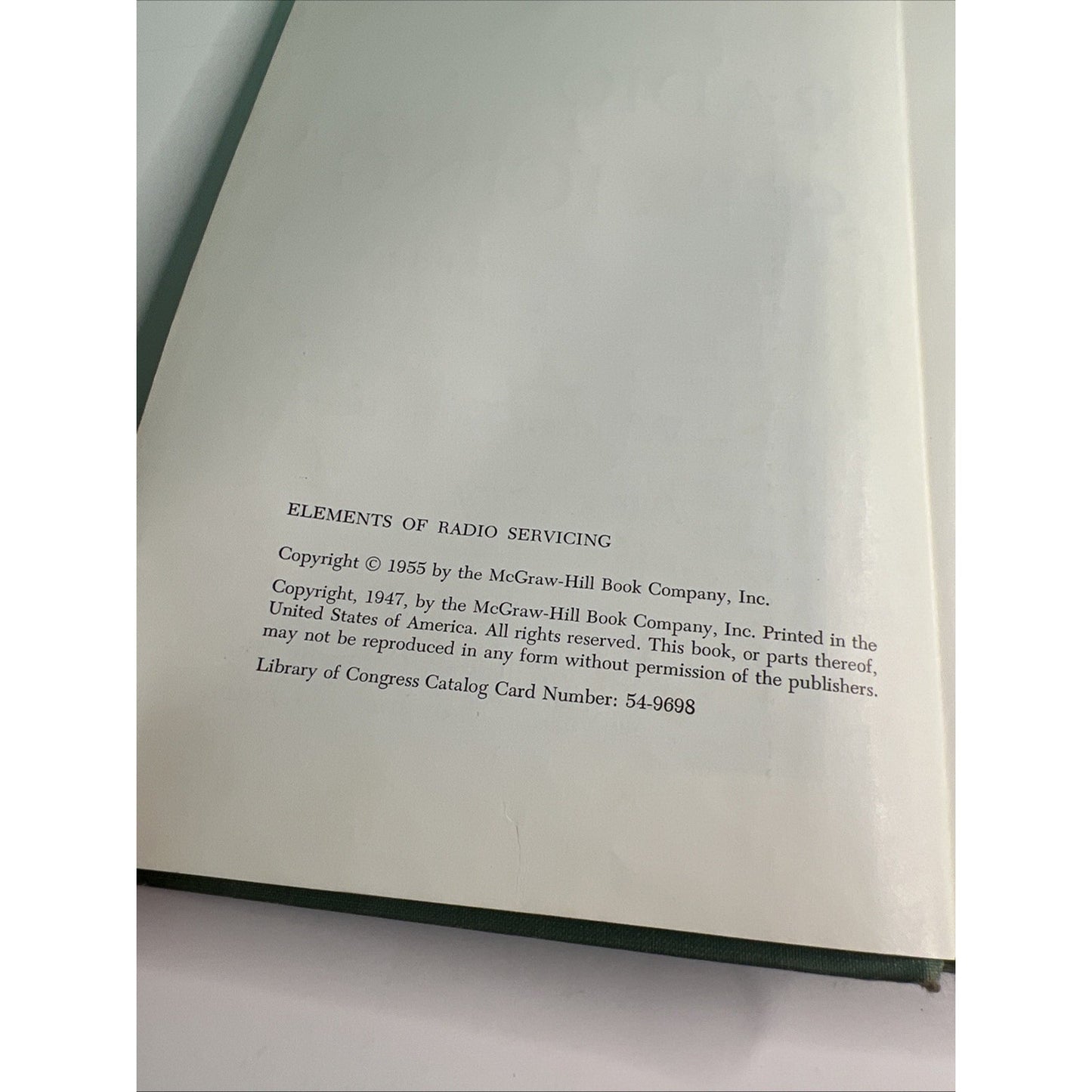 Elements of Radio Servicing 2ND Edition 1955 HC Illustrated By Marcus & Leavy