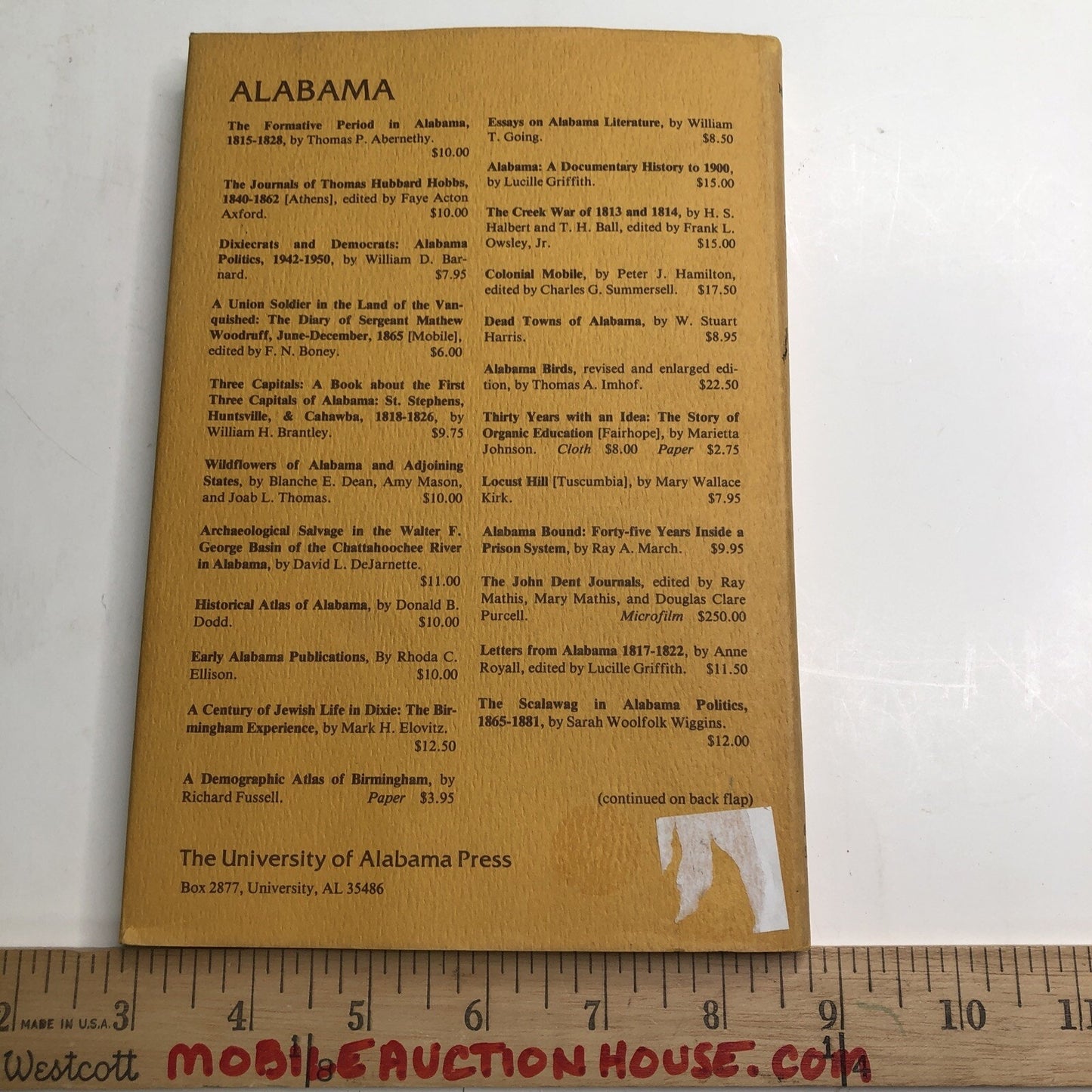 Hill Ferguson His Life And Works By Carl Martin Hames 1978 HC DJ Alabama History