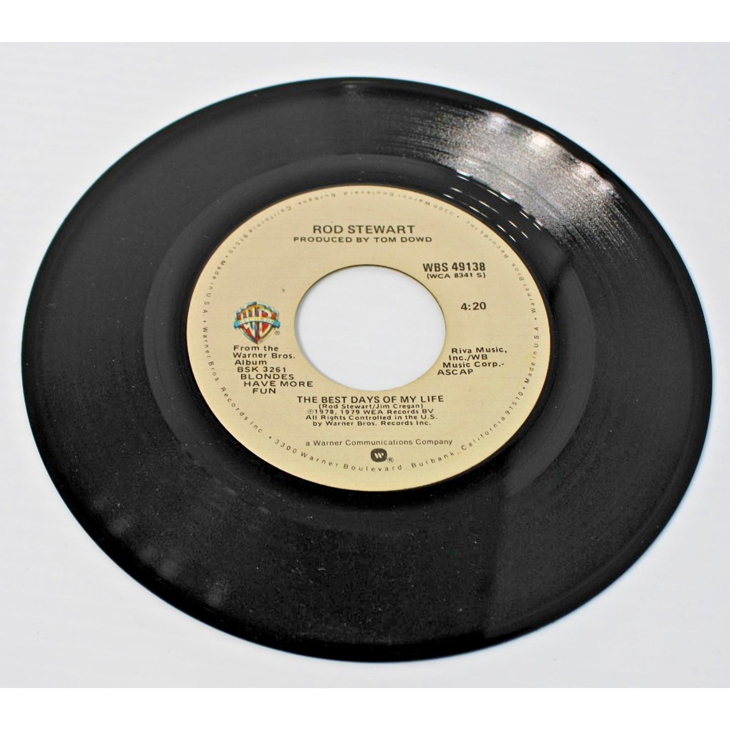 Rod Stewart- Two 7" 45 RPMs- Tonight's the Night, Best Days of My Life, More!