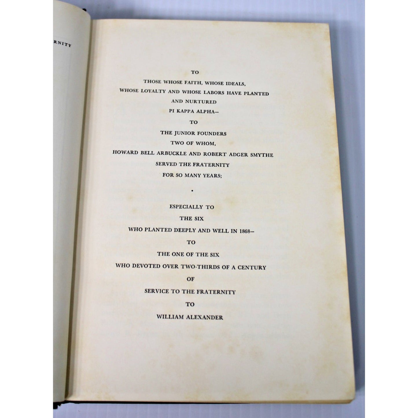 The History of Pi Kappa Alpha, Revised, Freeman Hansford Hart 1953 11th Printing