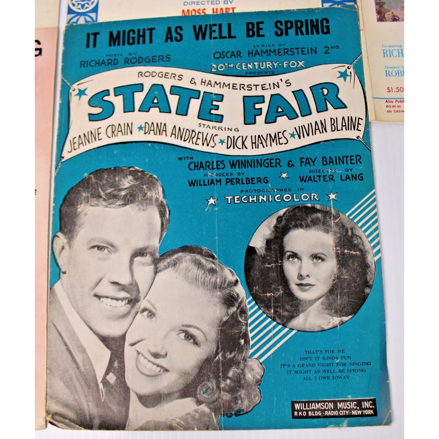 12 Pc Vintage Sheet Music: Lerner & Loewe, Rodgers & Hammerstein
