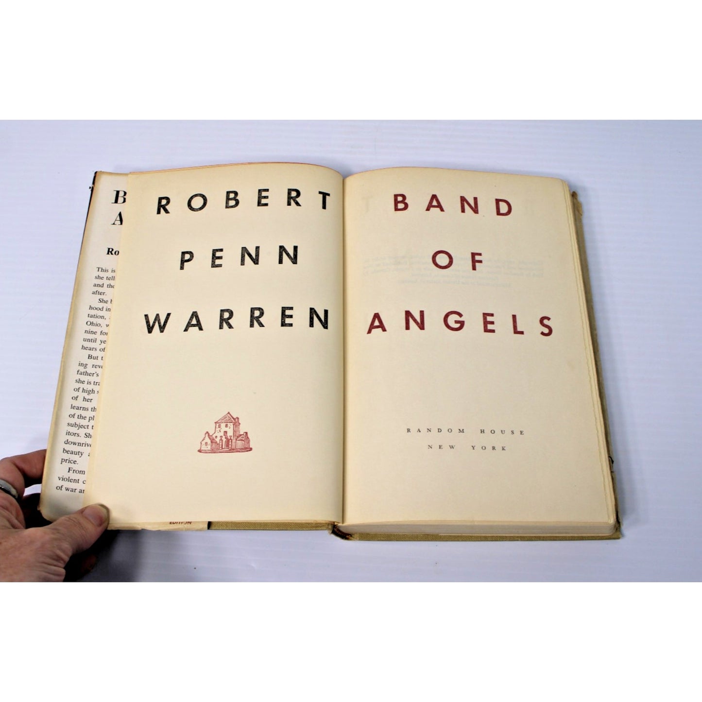 1955 Band of Angels by Robert Penn Warren, Hardcover, Dust Jacket, Book Club Ed.