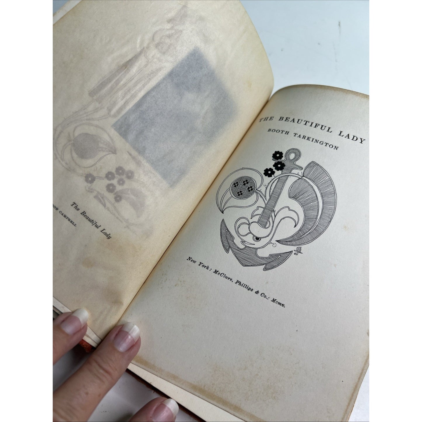 THE BEAUTIFUL LADY 1905 HC by Booth Tarkington First Edition Illustrated