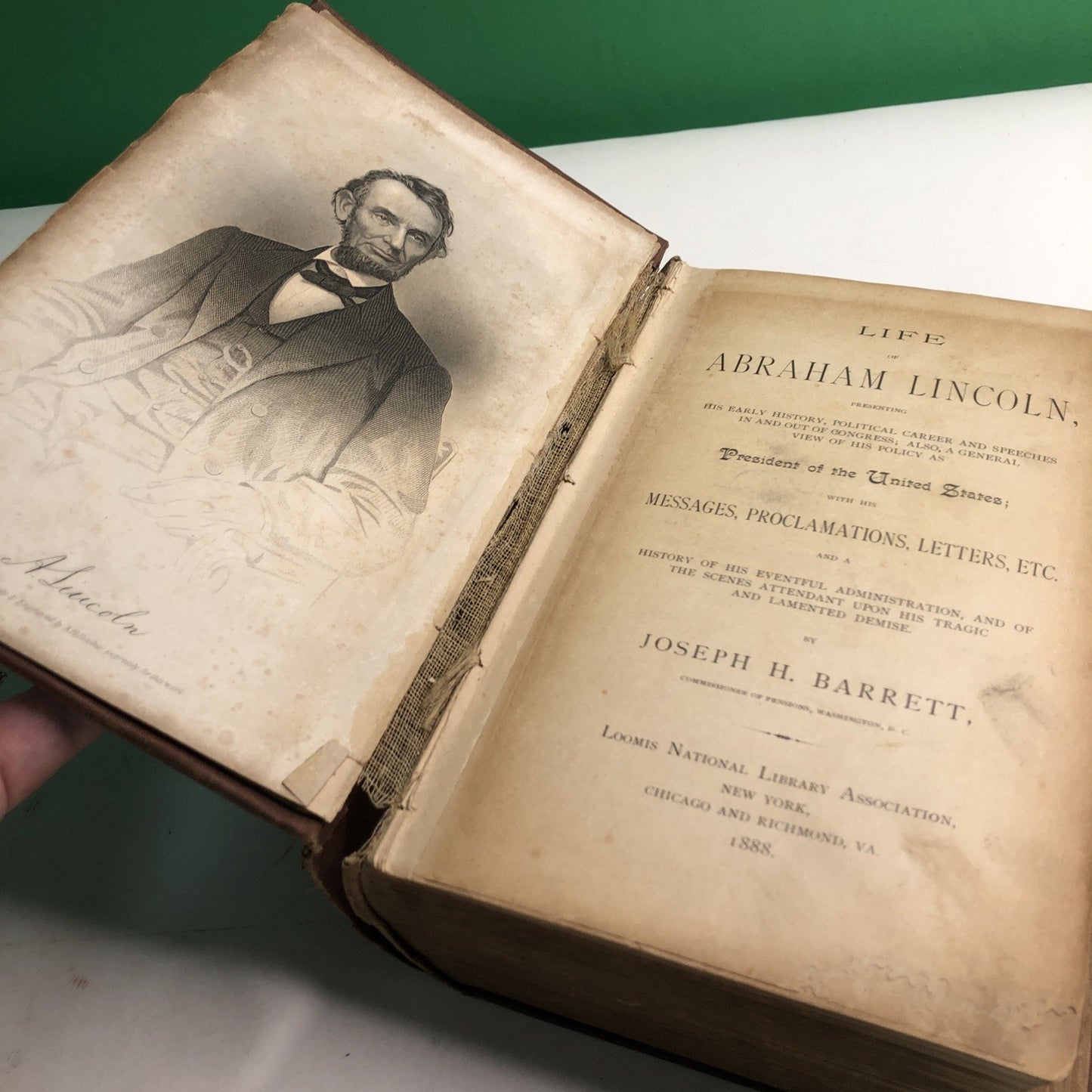 Joseph H Barrett / Life of Abraham Lincoln Presenting His Early History 1888